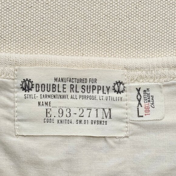 Vintage Ralph Lauren RRL Henley XXL - Picture 4 of 9